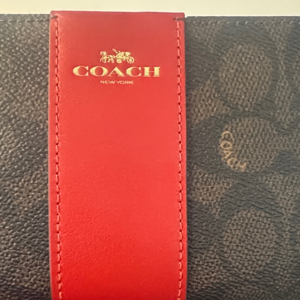 Coach Black and Red Wristlet - Picture 2 of 7